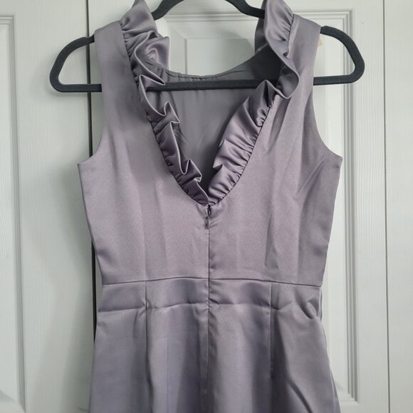 NEW CAMILYN BETH Alexandria Maxi Dress in Silver/Grey Size 2 - Picture 4 of 4